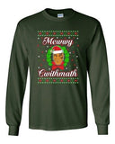 Long Sleeve Adult T-Shirt Mewwy Cwithmath Xmas Tyson Boxer Ugly Christmas DT