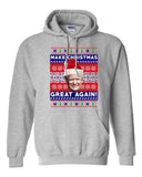 New Trump President Make Christmas Great Again Xmas Funny DT Sweatshirt Hoodie