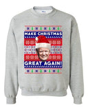 New Trump President Make Christmas Great Again Xmas Funny DT Crewneck Sweatshirt