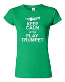 City Shirts Junior Keep Calm And Play Trumpet Brass Music Lover DT T-Shirt Tee