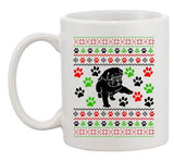 Dog Puppy Paws Pet Lover Ugly Christmas Holiday Funny DT Coffee 11 Oz Mug