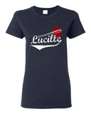 Ladies Lucille Bat Blood Zombie Comics TV Parody DT T-Shirt Tee