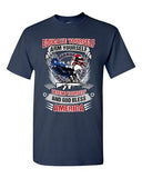 Educate Arm Defend Yourself USA God Bless America Patriotic DT Adult T-Shirt Tee