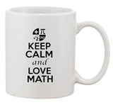 New Keep Calm And Love Math Mathematics Numbers Funny Ceramic White Coffee Mug