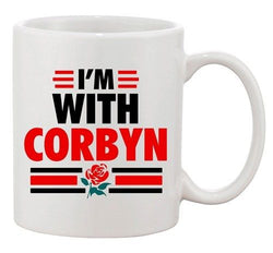 I'm With Corbyn Politician Campaign Support DT White Coffee 11 Oz Mug