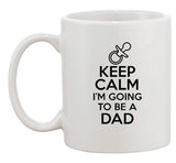 Keep Calm I'm Going To Be A Dad Baby Funny Fathers Gift Ceramic White Coffee Mug