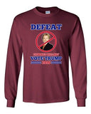 Long Sleeve Adult T-Shirt Defeat Crooked Hillary Vote Trump 2016 President DT