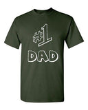 #1 One Dad Daddy Father's Day TV Comedy Series Funny Novelty Adult T-Shirt Tee
