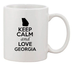 Keep Calm And Love Georgia Tbilisi Country Patriotic Ceramic White Coffee Mug