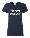 Ladies Keith Scott One Tree Hill Body Shop North Carolina TV Novelty T-Shirt Tee
