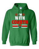 I'm With Corbyn Politician Campaign Support DT Sweatshirt Hoodie