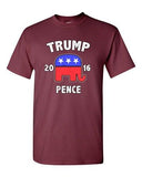 Trump Pence 2016 Republican President USA 2016 Political DT Adult T-Shirt Tee