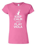 City Shirts Junior Keep Calm And Play Viola String Music Lover DT T-Shirt Tee