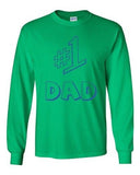 Long Sleeve Adult T-Shirt #1 One Dad Daddy Father's Day TV Comedy Series Funny