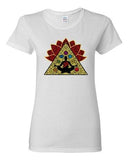 Ladies Yoga Meditation Elements Relax Energy DT T-Shirt Tee
