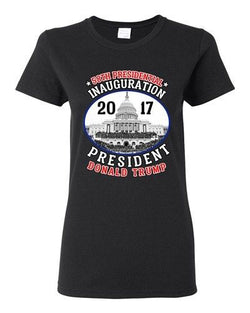 Ladies 58th Presidential Inauguration Day President Donald Trump DT T-Shirt Tee