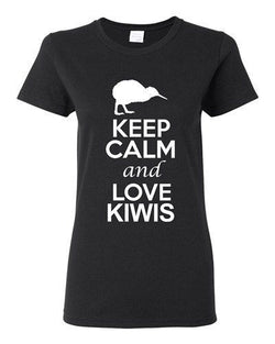 City Shirts Ladies Keep Calm And Love Kiwis Bird Animal Lover DT T-Shirt Tee