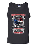 Educate Arm Defend Yourself USA God Bless America Patriotic DT Adult Tank Top