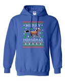 Merry Horsemas Horse Animals Ride Ugly Christmas Funny DT Sweatshirt Hoodie