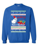 Fleece Navidad Sheep Ugly Christmas Holiday Gift Funny  DT Crewneck Sweatshirt