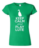 City Shirts Junior Keep Calm And Play Lute String Music Lover DT T-Shirt Tee