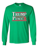 Long Sleeve Adult T-Shirt Trump Pence 2016 Vote Support Election America USA DT