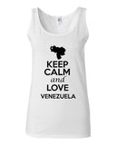 Junior Keep Calm And Love Venezuela Country Novelty Statement Tank Top