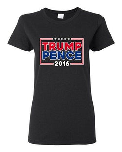 Ladies Trump Pence 2016 Vote USA America Campaign Election (B) DT T-Shirt Tee