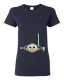 Ladies Baby Lightsabers Sword Weapons Movie TV Funny Parody DT T-Shirt Tee