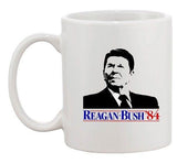 Ronald Reagan Bush '84 Election Vote Campaign Support Ceramic White Coffee Mug