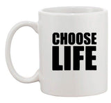 Choose Life Wham 1980 80's Cool Retro Funny Humor Ceramic White Coffee Mug