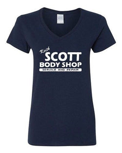 V-Neck Ladies Keith Scott One Tree Hill Body Shop North Carolina TV T-Shirt Tee