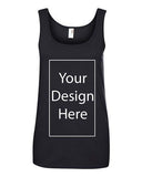 Ladies Add Your Own Text and Design Custom Personalized Sleeveless Tank Tops