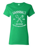 Ladies Hannibals Family Restaurant Love To Have You For Dinner DT T-Shirt Tee