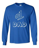 Long Sleeve Adult T-Shirt #1 One Dad Daddy Father's Day TV Comedy Funny Novelty