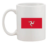 Isle Of Man Country Flag Douglas Manx State Nation Patriot DT White Coffee Mug