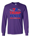 Long Sleeve Adult T-Shirt TP Trump Pence 2016 Vote President USA Election (A) DT