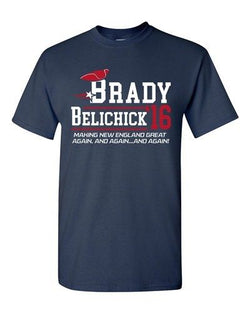 Brady Belichick Making New England Great Again 2016 Sports Adult DT T-Shirt Tee