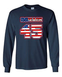 Long Sleeve Adult T-Shirt Impeach 45 President Donald USA American Flag DT