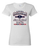 Ladies New World Champion 5-Time New England Football Sports DT T-Shirt Tee