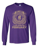 Long Sleeve Aquarius Men Created Equal Best Born In February Adult T-Shirt DT