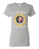 Ladies Trump Inauguration Day United States Of America USA Flag DT T-Shirt Tee