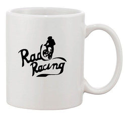 Rad Racing Vintage TV Movie Race Racing Bike Funny Ceramic White Coffee Mug