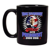 Thank You President Barack Obama 44th President Flag Black DT Coffee 11 Oz Mug