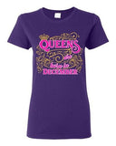 Ladies Queens Are Born In December Crown Birthday Funny DT T-Shirt Tee