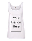 Ladies Add Your Own Text and Design Custom Personalized Sleeveless Tank Tops