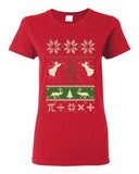 Ladies Math Mathematics Angels Deer Holiday Ugly Christmas Funny DT T-Shirt Tee