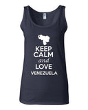 Junior Keep Calm And Love Venezuela Country Novelty Statement Tank Top