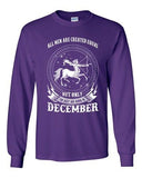 Long Sleeve Adult T-Shirt Sagittarius Men Are Equal Only Best Born December DT