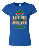 Junior Let Me Take An Elfie Selfie Elf Ugly Christmas Funny DT T-Shirt Tee